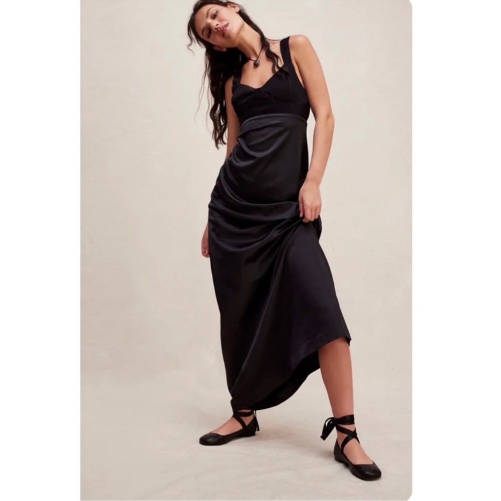 Free People Gia Dress in Black Size 14